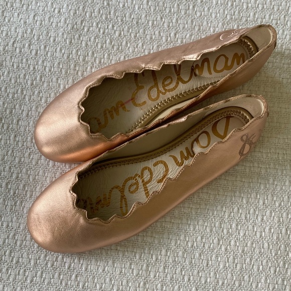 Sam Edelman Francis ballerina flats in Rose gold 5 - Picture 5 of 9